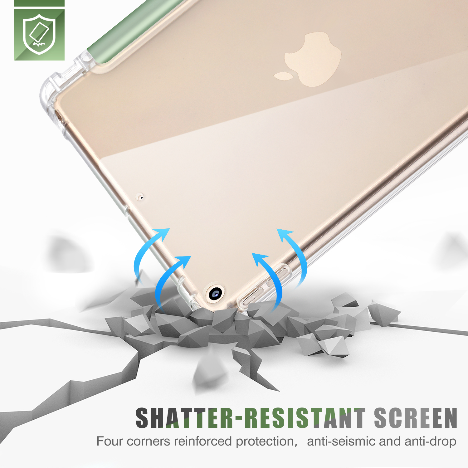 Clear TPU Skin Protection Anti Slip Lightweight Cover for iPad 2022